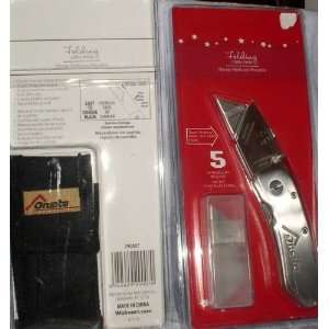  FOLDING UTILITY KNIFE WITH BELT POUCH