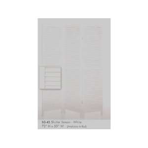  All new item 3 panel White solid wood room divider screen 