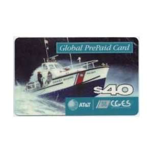   Card $40. Global Coast Guard Exchange CGES (Photo of Boat) SPECIMEN