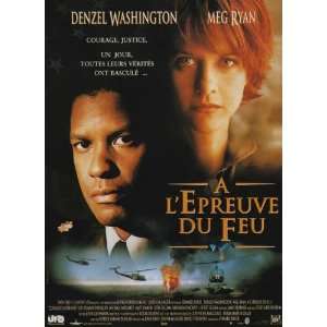    28cm x 44cm) (1996) French Style A  (Denzel Washington)(Meg Ryan 
