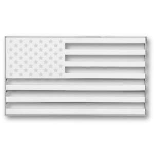  Tropi Cals   American Flag Chrome Emblem Decal Automotive