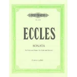  Elles Sonata for Viola and Piano G Minor Henry Eccles 