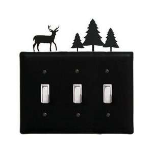  Monazite ESSS 203 Deer/Trees Triple Switch Electric Cover 