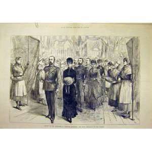  1883 Fisheries Exhibition Royal Procession People Print 