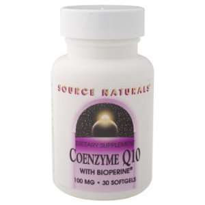  Source Naturals   Co Q 10 With Bioperine, 100 mg, 30 
