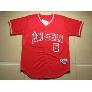  New Albert Pujols Jersey Angels Red Authentic Majestic 