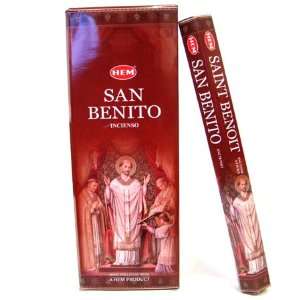  Saint Benoit (San Benito)   Box of Six 20 Stick Tubes, 120 