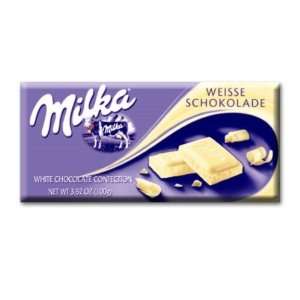 Milka White Chocolate, 3.52 Ounce Bars Grocery & Gourmet Food