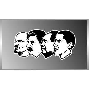 Anti Obama Communist Figures Communism Vinyl Decal Bumper Sticker 4 X 