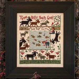  3 Billy Goats Gruff   Cross Stitch Pattern Arts, Crafts 