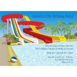  Water Slide Invitations 