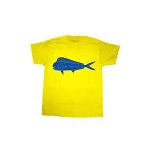  Melton Tackle Dorado Capture Flag Yellow T Shirt Sports 