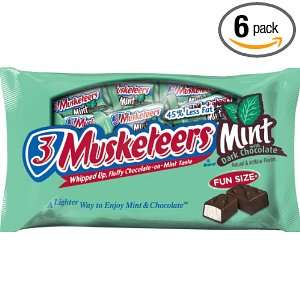 Musketeers Fun Size Dark Chocolate Mint Bars, 11 Ounce (Pack of 6 