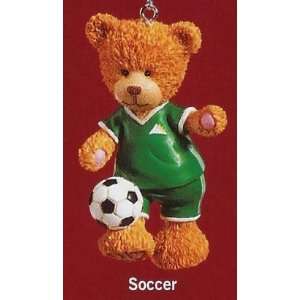   RUSS 3 Very Beary Christmas Ornament Soccer #32008