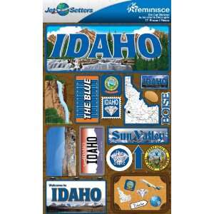  Reminisce Jet Setters 2 3 Dimensional Sticker, Idaho Arts 