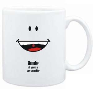   Mug White  Smile if youre personable  Adjetives