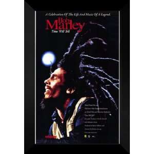  Bob Marley Time Will Tell 27x40 FRAMED Movie Poster   A 