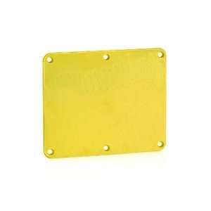  Leviton 3265 Y 2 Gang, Blank Coverplate, Yellow