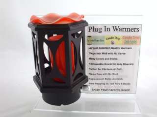 Brown Wood Plug In Night Light Warmer Orange E 723 O  