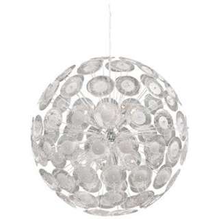 Modern Dandelion Glass Ball 10 Light Pendant Ball Chandelier  