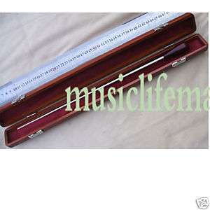 Band director orchestra conductor baton and wood case  