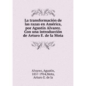   de la Mota AgustÃ­n, 1857 1914,Mota, Arturo E. de la Alvarez Books