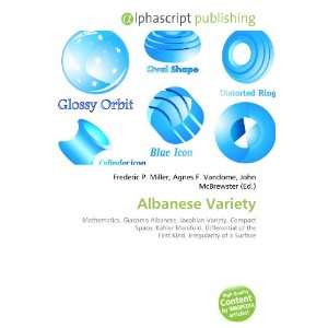  Albanese Variety (9786132660732) Books