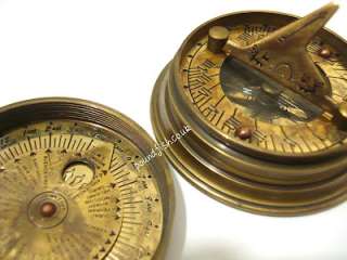 Brass Sundial Compass   The Mary Rose   London   Pocket  