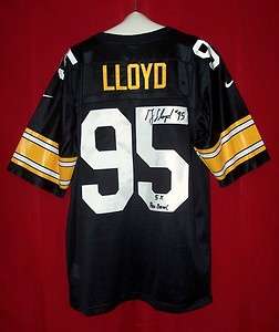 Greg Lloyd #95 signed inscribed 5X Pro Bowl Pittsburgh Steelers 