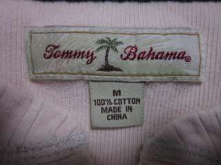 TOMMY BAHAMA *MARLIN* HALFTIME ABACO~ cotton sweater size M cream 