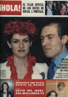 KIRK DOUGLAS SYLVIA KRISTEL HOLA magazine Spain 1978  