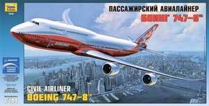 ZVEZDA 1/144 Boeing 747 8 #7010  