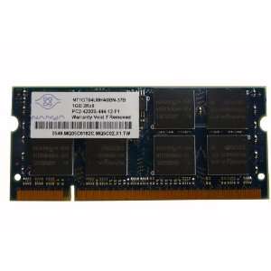   1GB 200p PC2 4200S CL4 16c 64x8 DDR2 533 SODIMM , NT1GT64U8HB0BN 37B