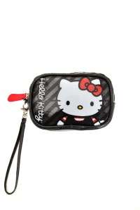 New Hot Topic Hello Kitty Vinyl Sequin Carryall wristlet wallet purse 