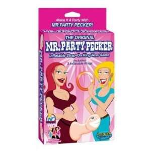  Bundle Mr Party Pecker Inflatable Ring Toss and 2 pack of 