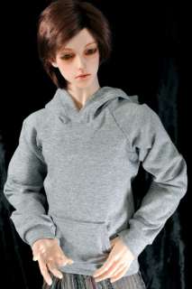 Gray Heather Hoodie Soom Mega Gem Iple EID Dollfie BJD  