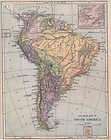 SOUTH AMERICA Political geography. Antique map. c1894