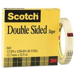   Sided Film Tape without Liner, 1/2 x 1296, 3 Core (MMM665121296