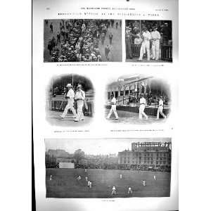   Surrey Yorkshire Cricket Abel Hawke Jephson Lockwood