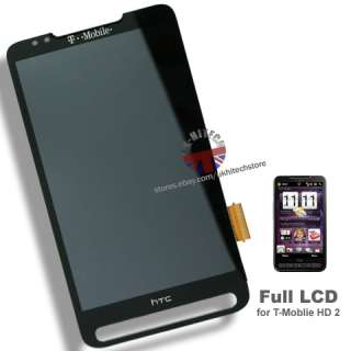 OEM T MOBILE HTC HD2 FULL LCD DISPLAY+DIGITIZER FLEX  
