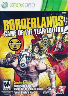 BORDERLANDS GAME OF THE YEAR EDITION XBOX 360 GAME BRAND NEW 