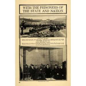  1918 Print Prisoners State Jail War San Quentin Enemy 