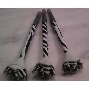  Duct Tape Rose Pen   Black/White Zebra Pattern   BIC Pen 