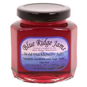 Blue Ridge Jams Wild Huckleberry Jelly, Set of 3 (10 oz Jars)
