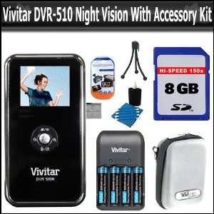   Card + Deluxe Hard Case + Vivitar 4 AAA NiMH Batteries & Charger