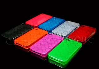 8pcs colorful TPU Gel skin case backcover for iphone 4g  