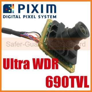 690TVL 1/3 DPS HD Ultra WDR Pixim OSD CCTV Board Camera  