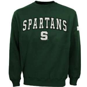 Michigan State Spartans Green Automatic Crew Sweatshirt  