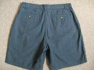 Natural Issue Men Blue Plaid Shorts Size 36  