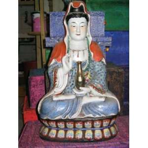  Porcelain Old Temple Quan Yin. 